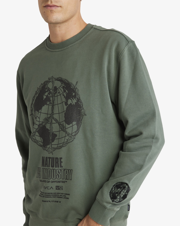 2 Global - Sweatshirt für Männer Grün UVYFT00328 RVCA