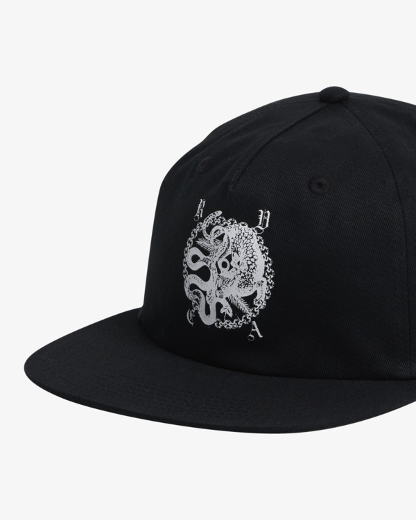 6 Benj - Snapback-Cap für Männer Schwarz UVYHA00307 RVCA