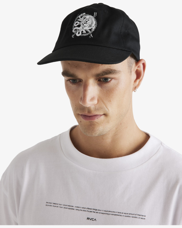 0 Benj - Snapback-Cap für Männer Schwarz UVYHA00307 RVCA