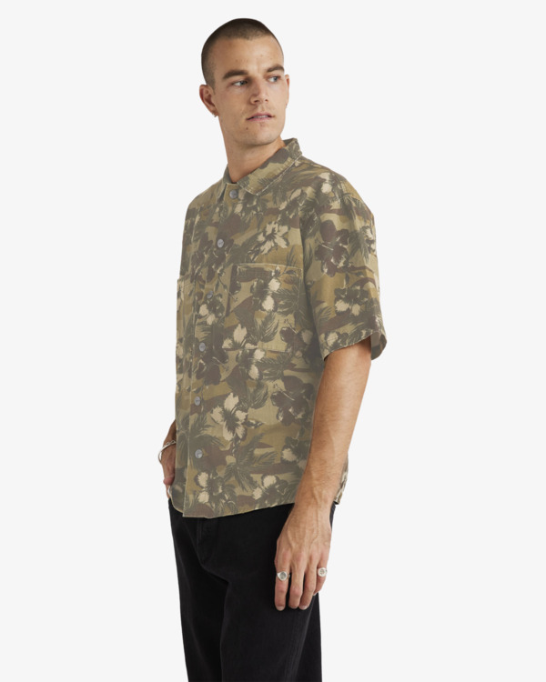 3 Rover - Short Sleeves Shirt for Men Black UVYWT00207 RVCA