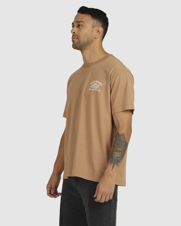 3 RVCA Healing - T-Shirt for Men Brown UVYZT00431 RVCA