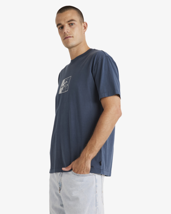 3 VA Torn - Camiseta para Hombre Azul UVYZT00529 RVCA