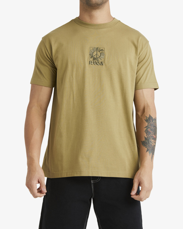 0 Spring Hit - Short Sleeves T-shirt for Men Green UVYZT00740 RVCA