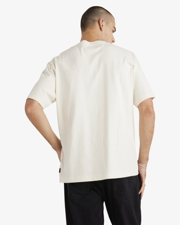 1 Global - Maglietta a maniche corte da Uomo White UVYZT00895 RVCA