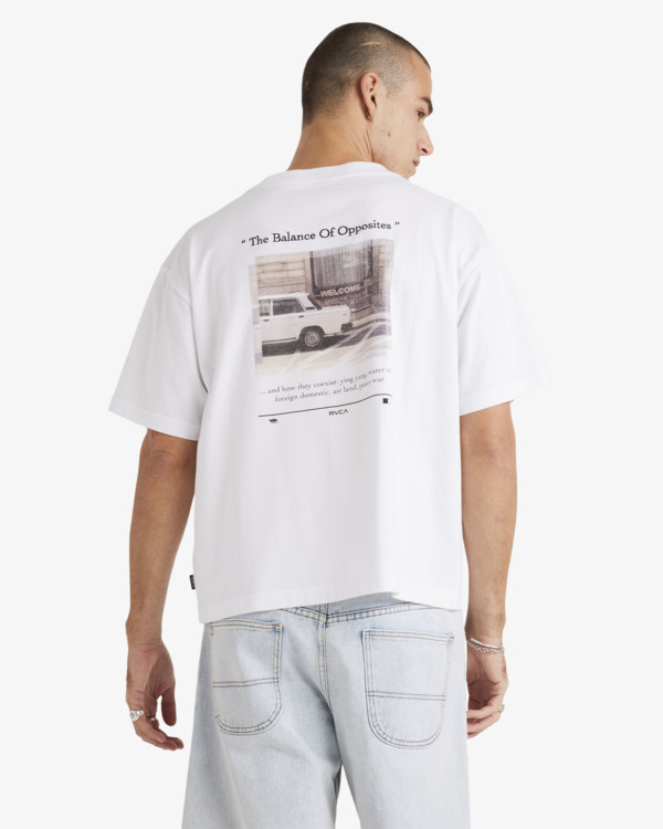 1 Welcome - T-shirt à manches courtes pour Homme Blanc UVYZT00904 RVCA