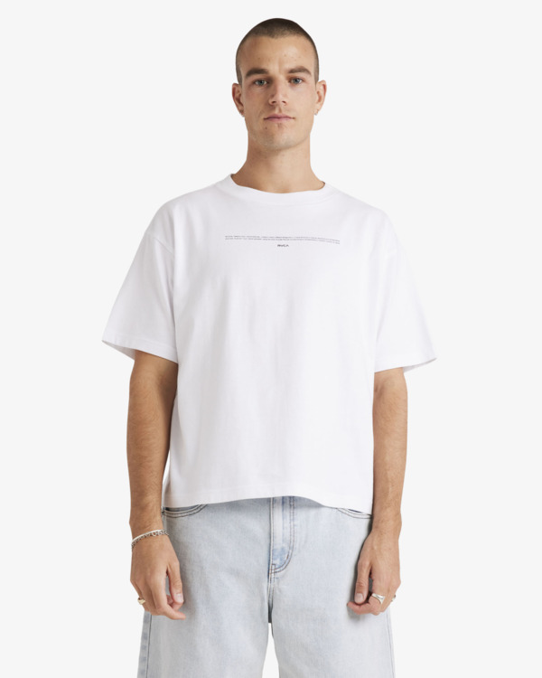 0 Welcome - Camiseta de manga corta para Hombre Blanco UVYZT00904 RVCA