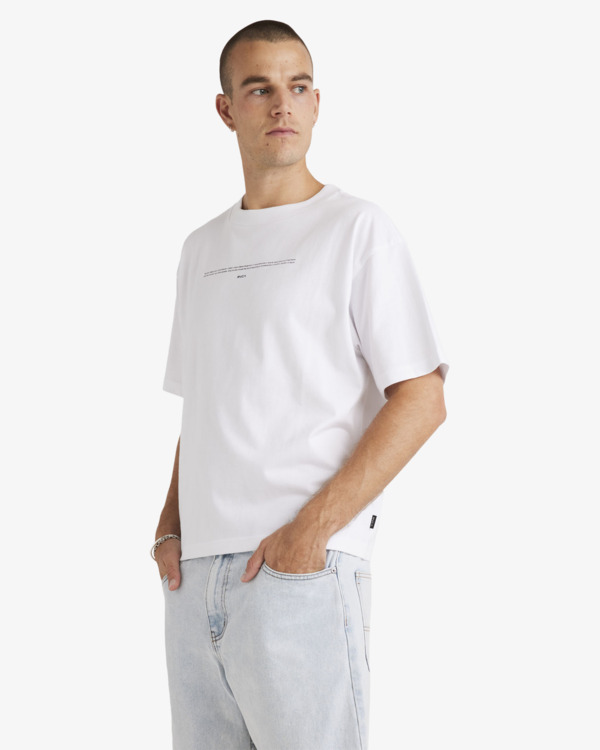 3 Welcome - T-shirt à manches courtes pour Homme Blanc UVYZT00904 RVCA