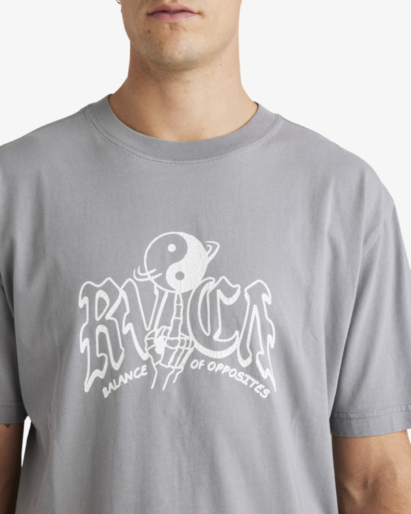 2 Spun Out - Short Sleeves T-Shirt for Men Grey UVYZT00913 RVCA