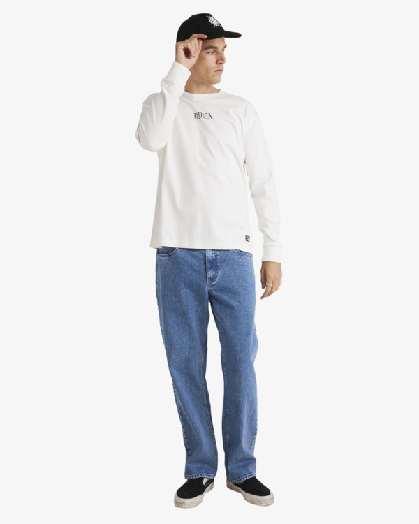 4 Benj - Longsleeve für Männer Weiss UVYZT00920 RVCA