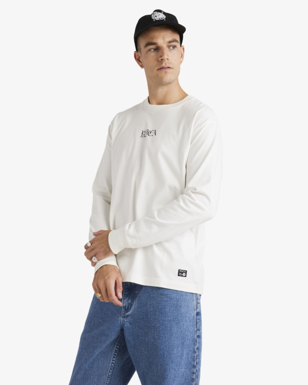 3 Benj - Longsleeve für Männer Weiss UVYZT00920 RVCA