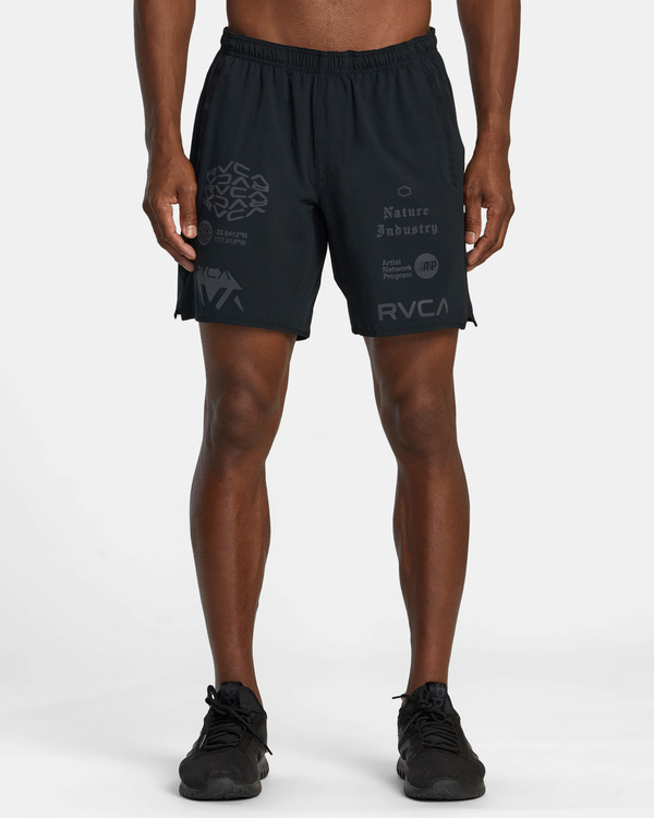 0 VA Sport Yogger Stretch 17" - Performance Shorts for Men Black V201TRYS RVCA