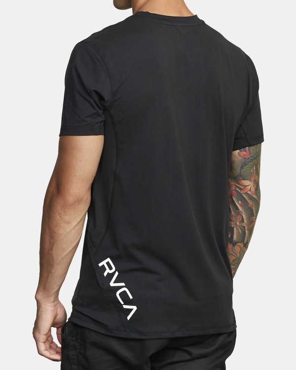 17 VA Sport Vent - Short Sleeve Top for Men Black V9021RSV RVCA