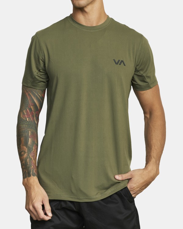 12 VA Sport Vent - Kurz&auml;rmliges Oberteil f&uuml;r M&auml;nner Gr&uuml;n V9021RSV RVCA