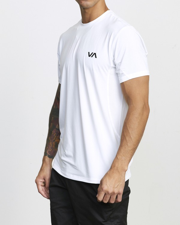 13 VA Sport Vent - Kurz&auml;rmliges Oberteil f&uuml;r M&auml;nner Weiss V9021RSV RVCA