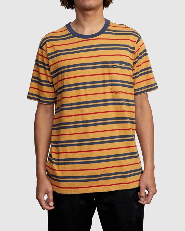 1 Capistrano Stripe - T-Shirt for Men  W1KTRARVP1 RVCA