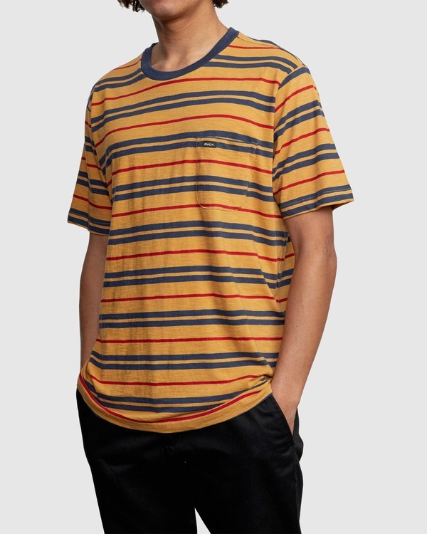 4 Capistrano Stripe - T-Shirt for Men  W1KTRARVP1 RVCA
