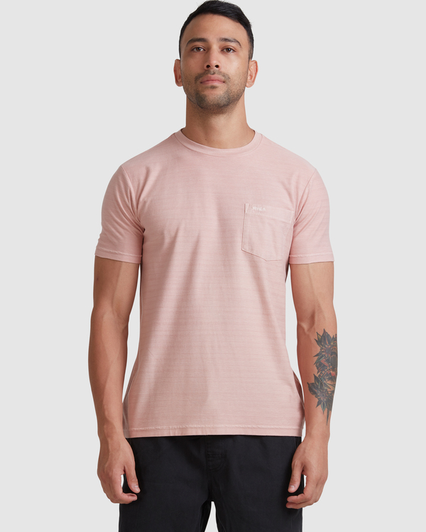 6 Texture Stripe - T-Shirt for Men Gray W1KTRDRVP1 RVCA