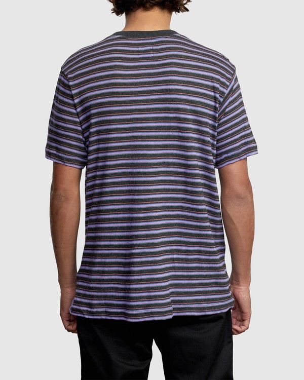 2 Toluca Micro Stripe - T-shirt pour Homme  W1KTRERVP1 RVCA