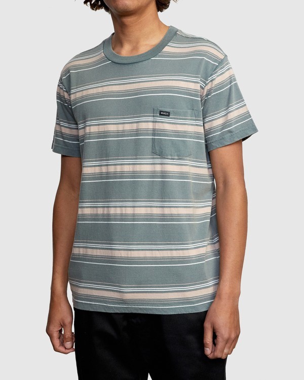 4 Bez Stripe - T-Shirt for Men  W1KTRJRVP1 RVCA
