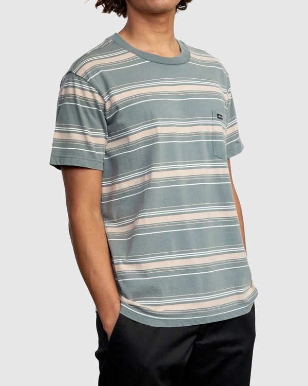 5 Bez Stripe - T-Shirt for Men  W1KTRJRVP1 RVCA
