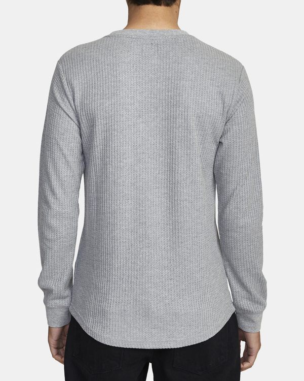 2 Recession Day Shift - Long Sleeve Thermal Top for Men Grey W1KTRKRVP1 RVCA