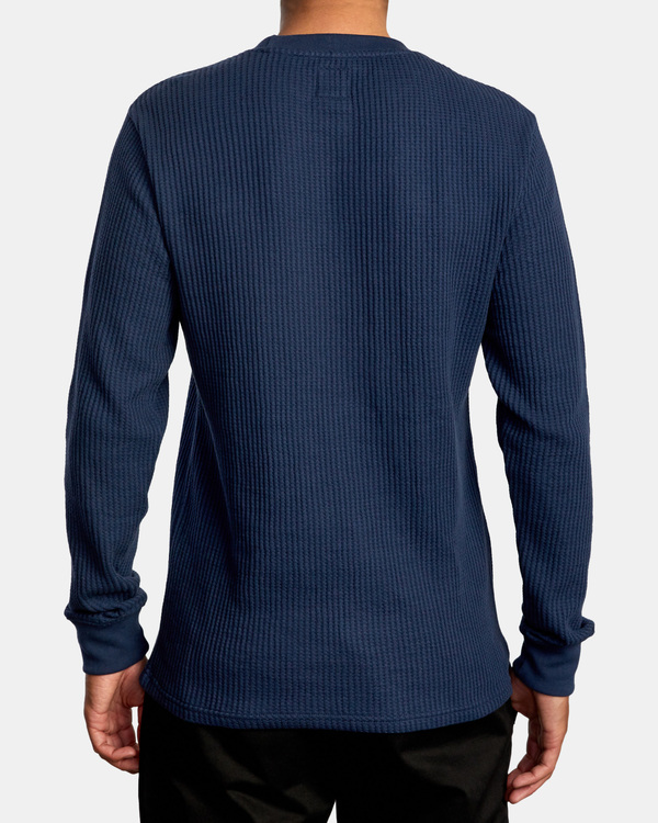 1 Recession Collection Day Shift - Long Sleeve Thermal Top for Men Blue W1KTSKRVMU RVCA