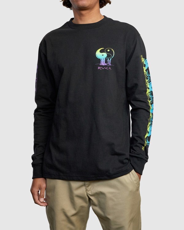 2 Yinyang Friends - Long Sleeve T-Shirt for Men  W1LSRDRVP1 RVCA