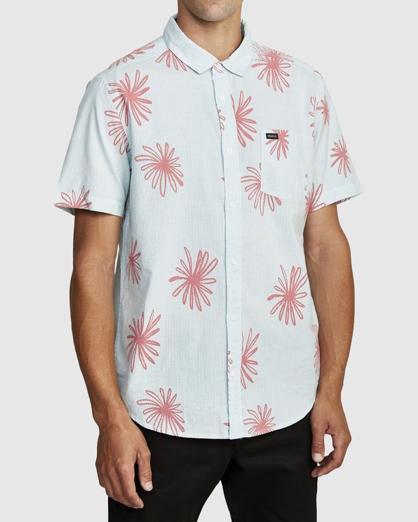 3 Whirls - Kurzärmliges Hemd für Männer Rosa W1SHIARVP1 RVCA