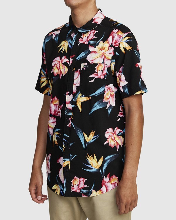 2 Akora Floral - Chemise manches courtes pour Homme  W1SHIBRVP1 RVCA