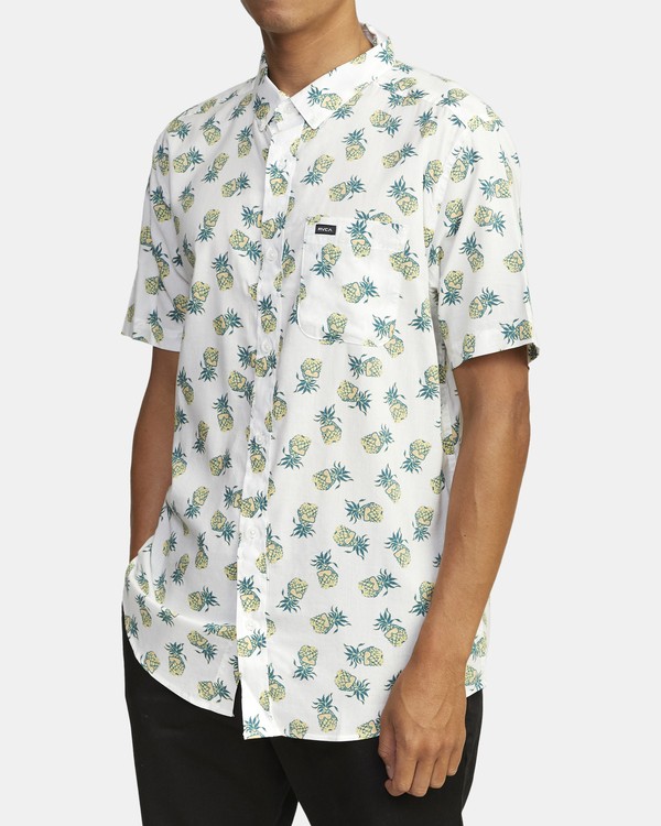 2 ANP Dmote Reflections - Camisa de manga corta para Hombre  W1SHICRVP1 RVCA