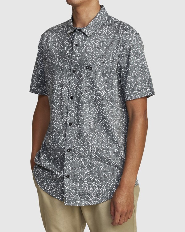 3 Oblow Waves - Chemise manches courtes pour Homme  W1SHIDRVP1 RVCA