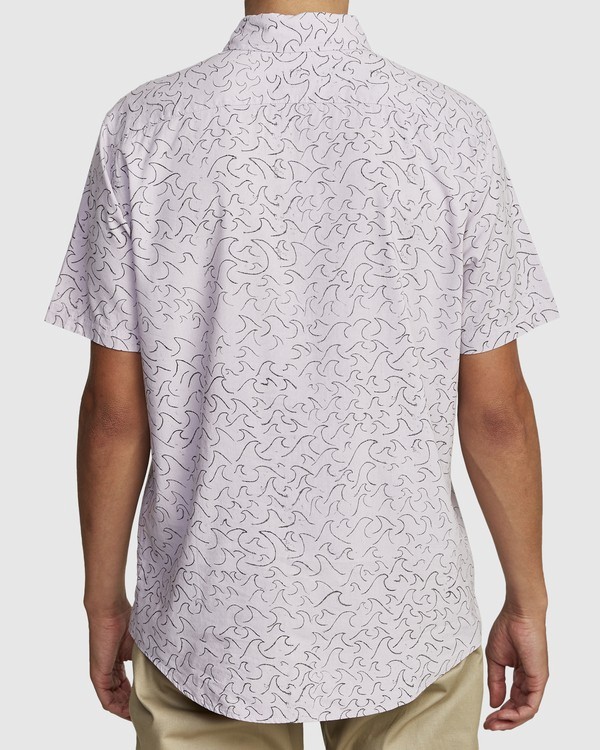 1 Oblow Waves - Short Sleeve Shirt for Men Roxo W1SHIDRVP1 RVCA