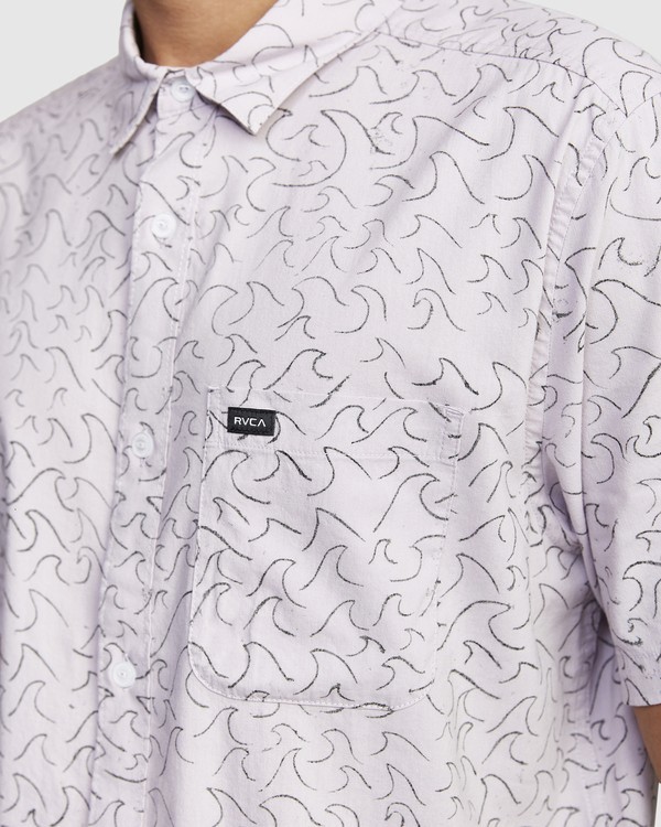 2 Oblow Waves - Short Sleeve Shirt for Men Roxo W1SHIDRVP1 RVCA