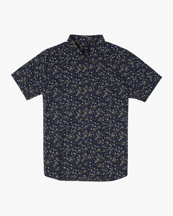 0 Eternal - Camisa de manga corta para Hombre Azul W1SHIERVP1 RVCA
