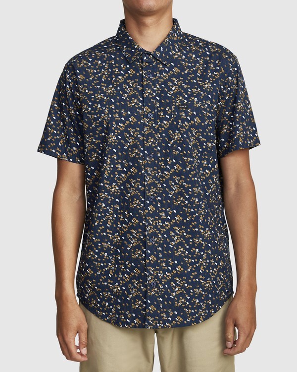 1 Eternal - Camisa de manga corta para Hombre Azul W1SHIERVP1 RVCA