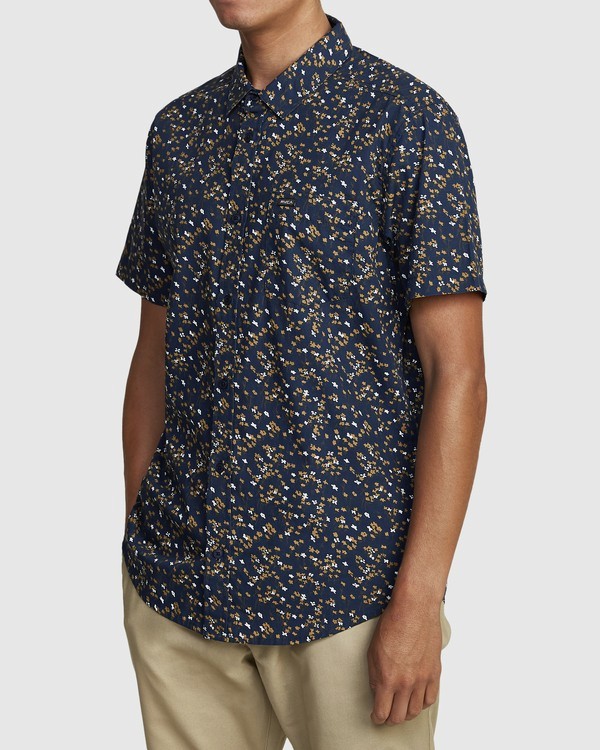 3 Eternal - Camisa de manga corta para Hombre Azul W1SHIERVP1 RVCA