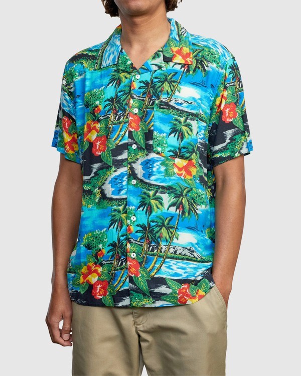 1 Kawela - Camisa de manga corta para Hombre  W1SHRCRVP1 RVCA