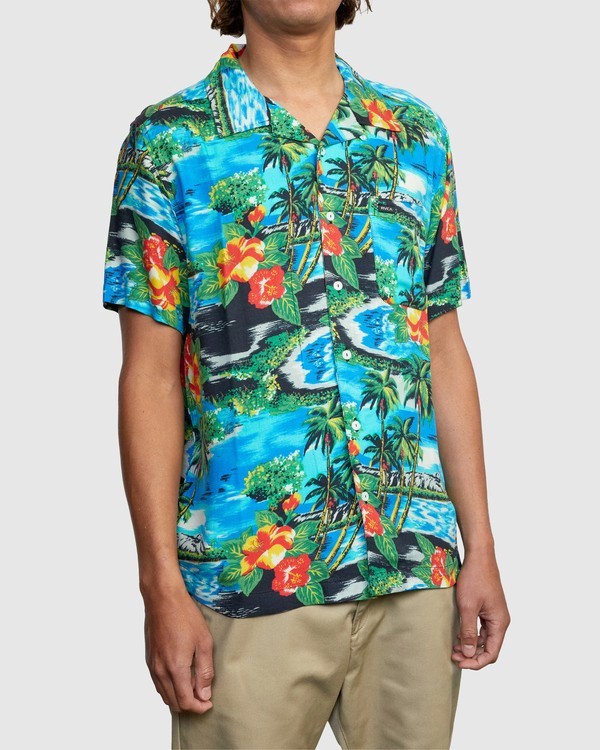 5 Kawela - Camisa de manga corta para Hombre  W1SHRCRVP1 RVCA