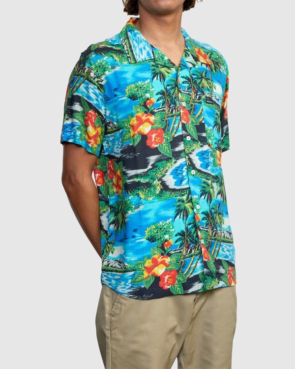 6 Kawela - Camisa de manga corta para Hombre  W1SHRCRVP1 RVCA