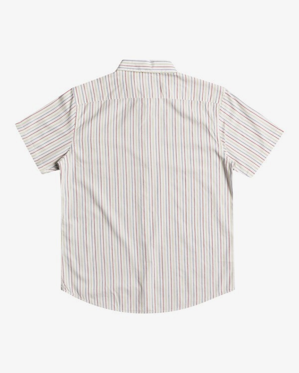 1 Cassidy Stripe - Short Sleeve Shirt for Men  W1SHRNRVP1 RVCA