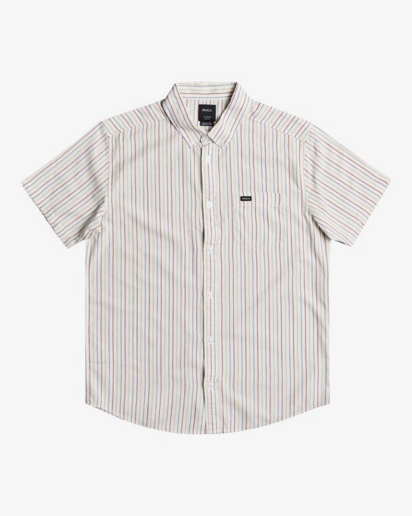 0 Cassidy Stripe - Short Sleeve Shirt for Men  W1SHRNRVP1 RVCA