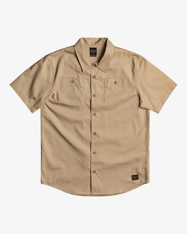0 Recession Collection Day Shift - Short Sleeve Shirt for Men  W1SHRSRVP1 RVCA