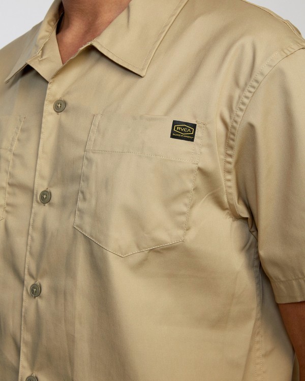 4 Recession Collection Day Shift - Short Sleeve Shirt for Men  W1SHRSRVP1 RVCA
