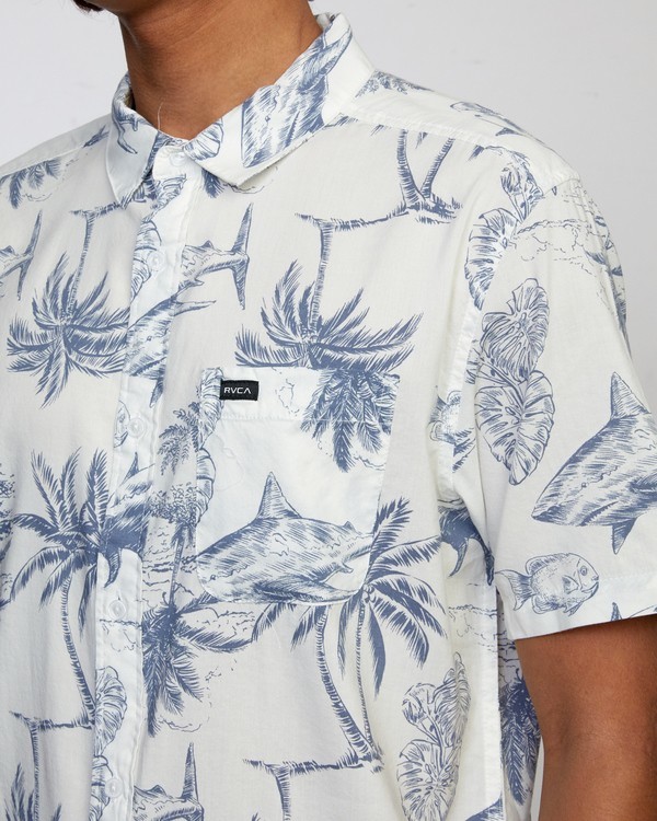 4 Panic Point - Short Sleeve Shirt for Men  W1SHSERVP1 RVCA
