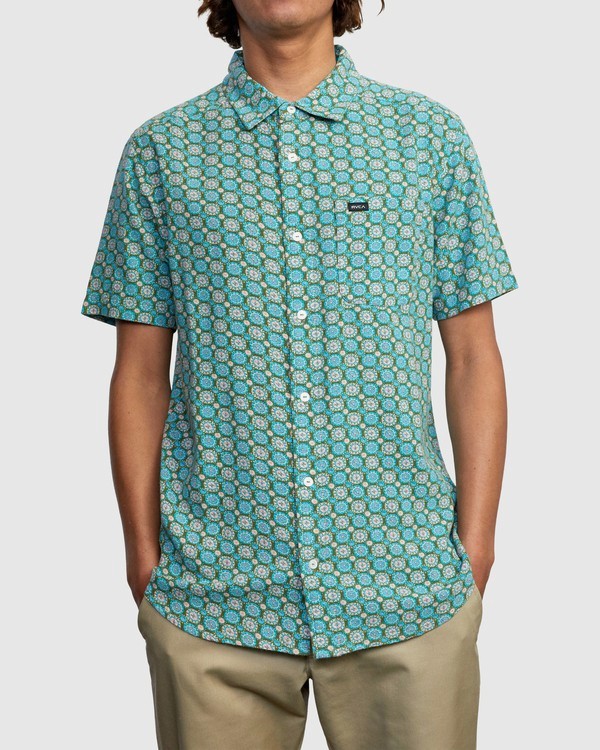 2 Vanner Gauze - Camisa de manga corta para Hombre  W1SHSIRVP1 RVCA