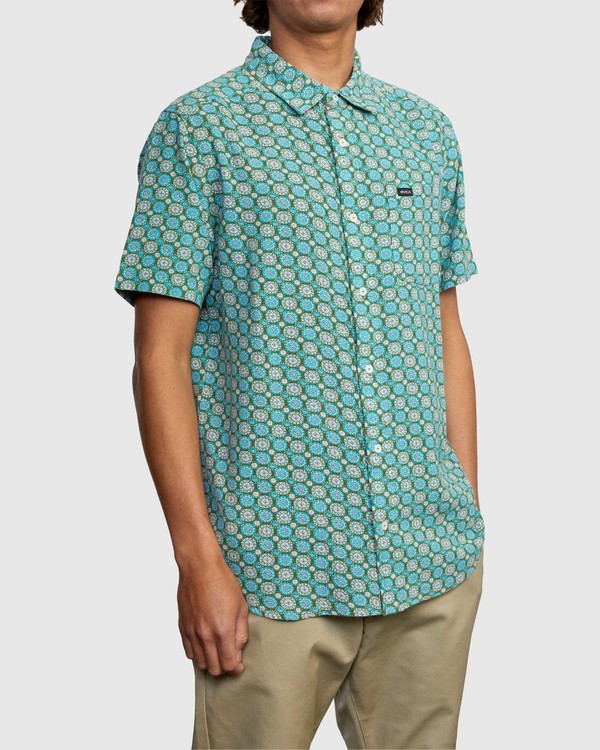 6 Vanner Gauze - Camisa de manga corta para Hombre  W1SHSIRVP1 RVCA
