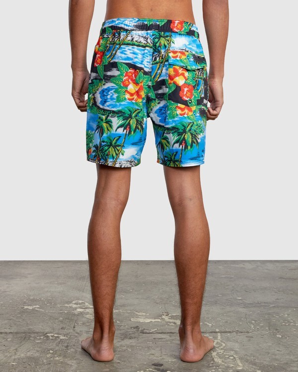 1 VA Elastic 17" - Swim Shorts for Men Grey W1VORDRVP1 RVCA