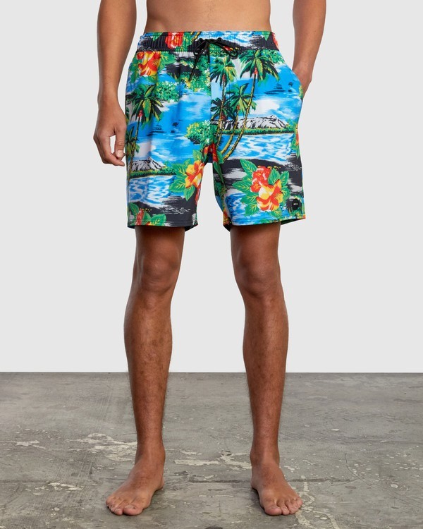 0 VA Elastic 17" - Swim Shorts for Men Grey W1VORDRVP1 RVCA