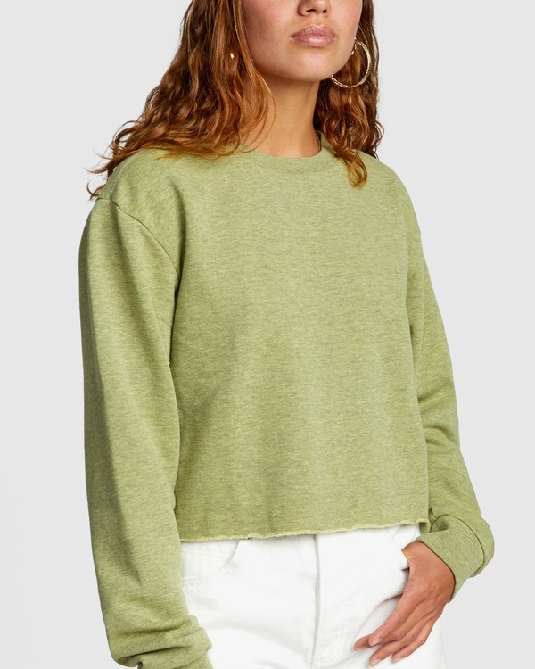 2 Kingston - Sudadera ligeramente corta para Mujer  W3FLRBRVP1 RVCA