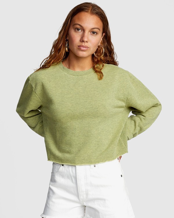 0 Kingston - Sudadera ligeramente corta para Mujer  W3FLRBRVP1 RVCA